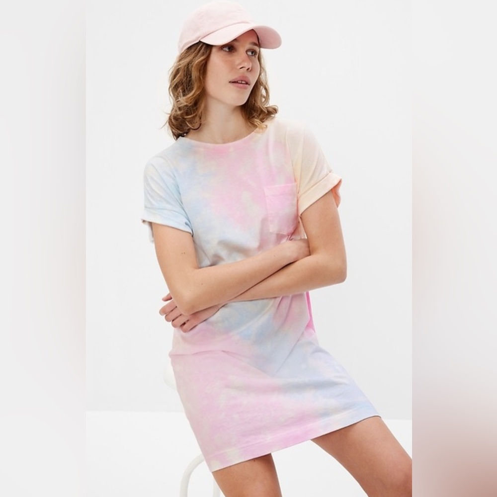 Gap Tie-Dye Pocket T-shirt Dress - S